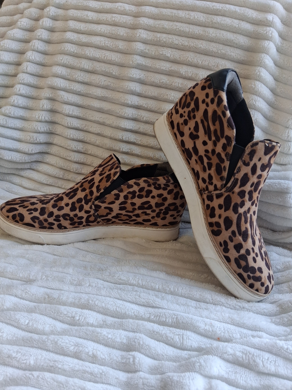 Dr. Scholl's Leopard-Print Slip-On Wedge Sneakers